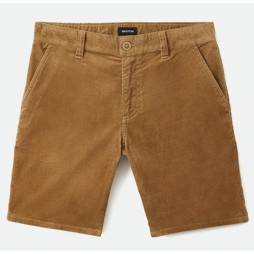Brixton Shorts Choice Chino Khaki Corduroy [Size: 30 inch Waist]