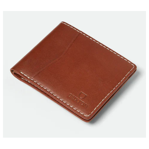Brixton Wallet Traditional Leather Brown