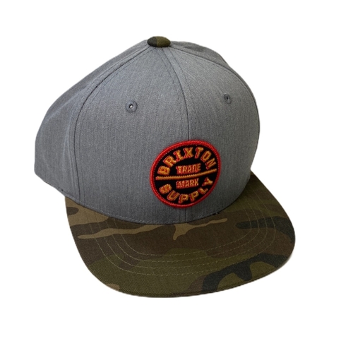 Brixton Youth Hat Oath Light Heather Grey/Forest Camo