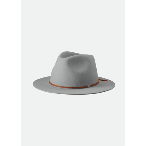 Brixton Hat Wesley Fedora Adjustable Grey [Size: Mens X Small]