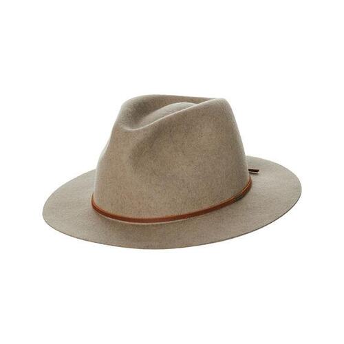 Brixton Hat Wesley Fedora Heather Natural [Size: Mens Small]