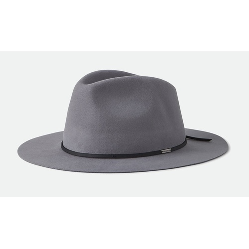 Brixton Wesley Packable Adjustable Fedora Grey [Size: Mens Small]