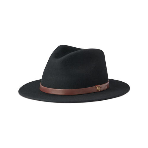 Brixton Hat Messer Adjustable Fedora Black [Size: Mens X Small]