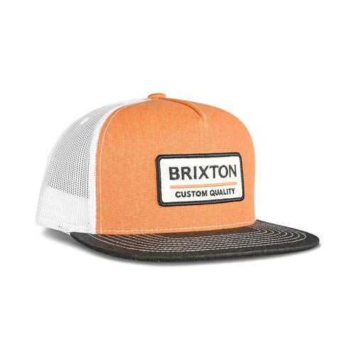 Brixton Hat Trucker Palmer Proper MP Mesh Phoenix Orange/Black/White