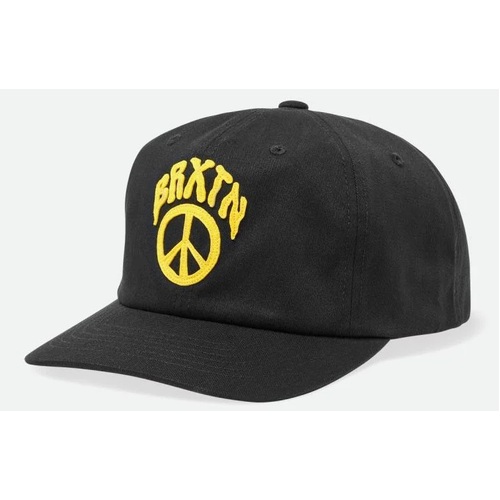 Brixton Hat Peace Out MP Snapback Black