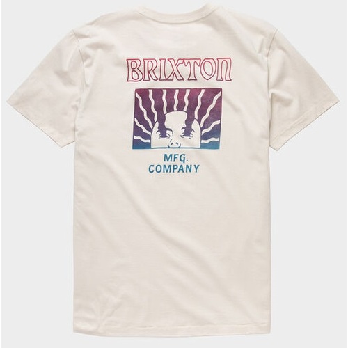 Brixton Tee Heed Tailored Fit Beige [Size: Mens Medium]
