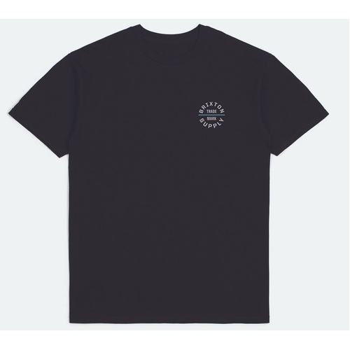 Brixton Tee Oath V Standard Black/Cream [Size: Mens Medium]