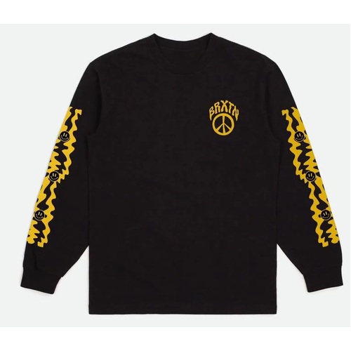 Brixton Tee L/S Mozley Black [Size: Mens Medium]