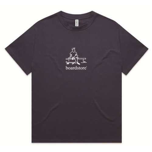 Boardstore Tee Bench Skate Midnight Blue/White [Size: Mens Small] [Colour: Blue]