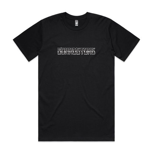 Boardstore Tee x Bleak Outlook Mono-Chrome Logo Black [Size: Mens Small]