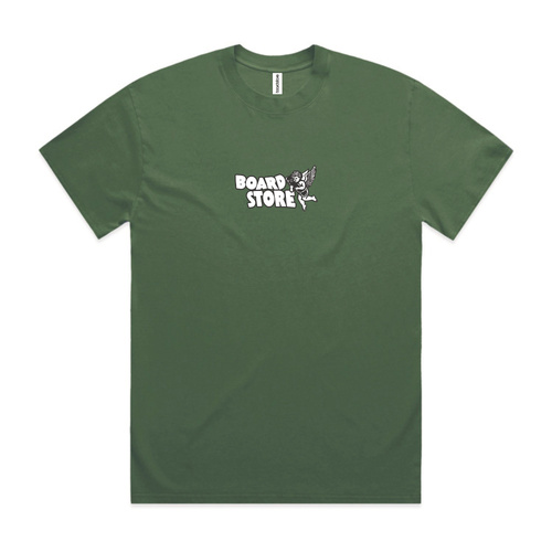 Boardstore Tee Cherub Forest Green/White [Size: Mens Small] [Colour: Green]