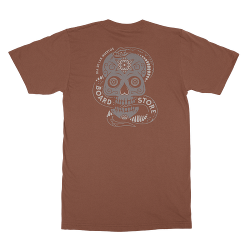 Boardstore Tee Dia De Las Muertos Clay/Grey [Size: Mens Small]