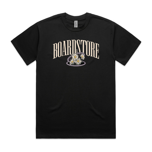 Boardstore Tee Daisy Drain University Black [Size: Mens Small] [Colour: Black]