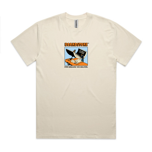 Boardstore Tee Pipe Dreams Off White [Size: Mens X Small] [Colour: White]