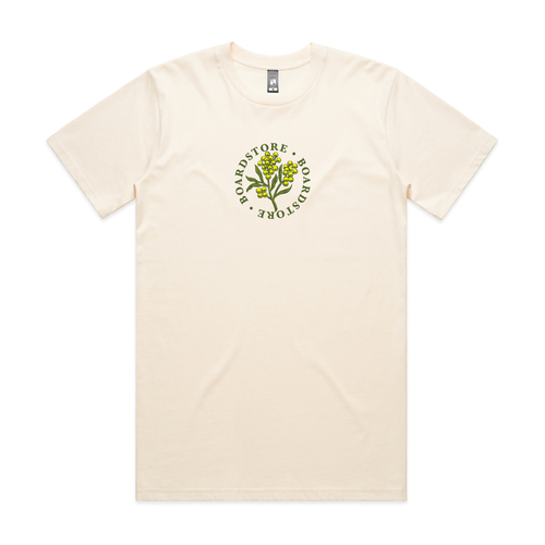 Boardstore Tee QLD Flower Natural [Size: Mens Medium]