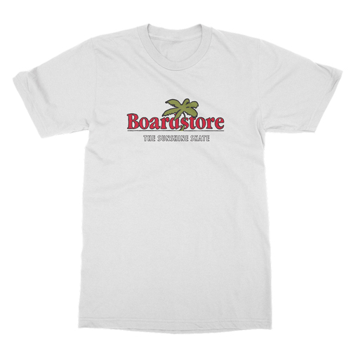 Boardstore Tee Heavyweight The Sunshine Skate White [Size: Mens Small]