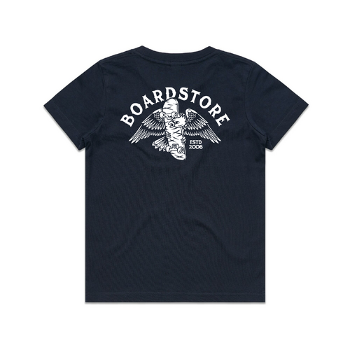Boardstore Youth Tee Eagle Navy/White [Size: Youth 10/Small]