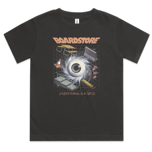 Boardstore Youth Tee Skate Vision Black [Size: Youth 2] [Colour: Black]