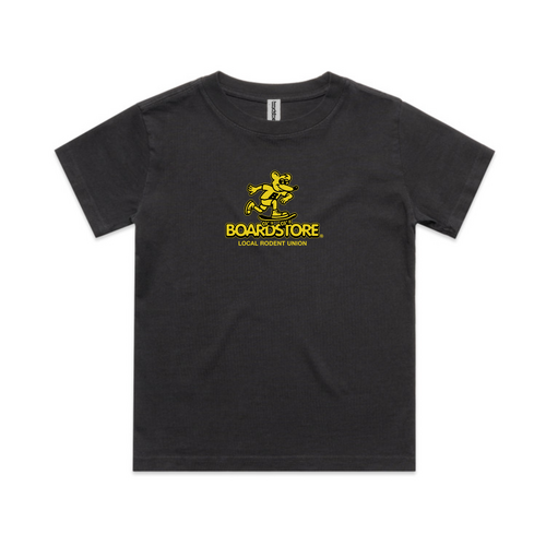 Boardstore Youth Tee Skate Rat Black/Yellow [Size: Youth 8] [Colour: Black]