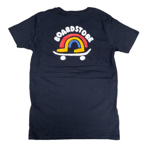 Boardstore Youth Tee Skate Rainbow Black [Size: Youth 2]