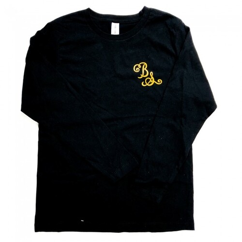 Boardstore Youth Tee L/S Ornate Black/Yellow [Size: Youth 2]