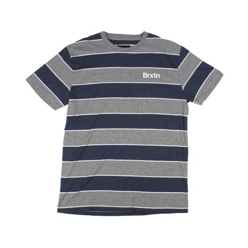 Brixton Hilt Print Heather Grey/Washed Navy [Size: Mens Medium]