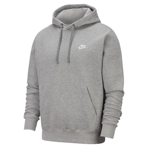 Nike Jumper Club Hoodie Pull Over Icon Grey [Size: Mens Small]