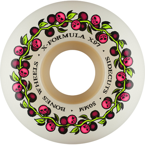Bones Wheels X Formula Sidecut Skull Berries V5 97a 50mm