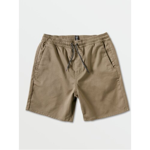 Volcom Youth Shorts Frickin Elastic 15 Inch Khaki [Size: Youth 8/XSmall]