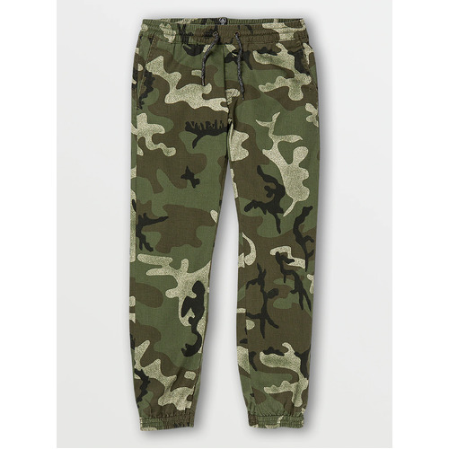 Volcom Youth Pants Frickin Slim Jogger Army Camo [Size: Youth 10/Small]