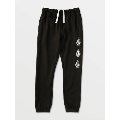 Volcom Youth Pants Iconic Stone Fleece Black [Size: Youth 8/XSmall]