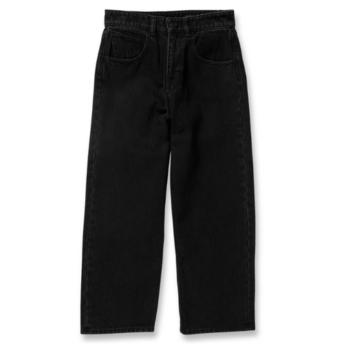 Volcom Youth Pants Billow Denim Black [Size: Youth 10/Small]