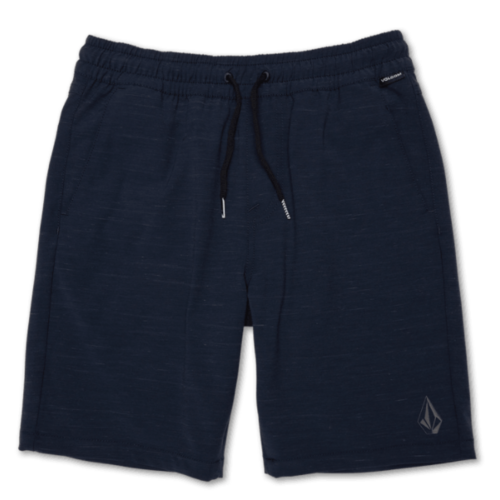 Volcom Youth Shorts Understoned Elastic Waist Hybrid Navy [Size: Youth 8/XSmall]