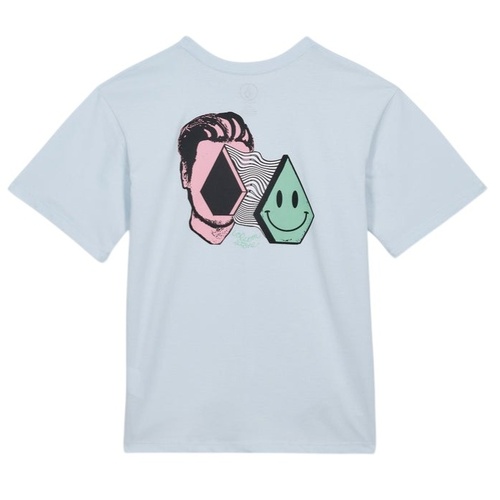 Volcom Youth Tee Aura Basic Light Blue Acid [Size: Youth 10] [Colour: Blue]