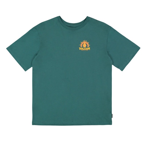 Volcom Youth Tee Solstice Basic Rifle Green [Size: Youth 8] [Colour: Green]