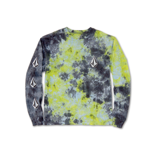 Volcom Youth Tee L/S Lime Tie Dye [Size: Youth 8/XSmall]
