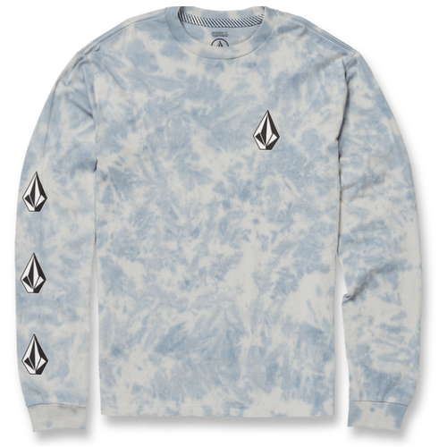 Volcom Youth Tee L/S Iconic Stone Dye Slate Blue [Size: Youth 8]