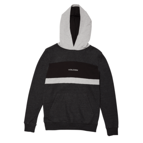 Volcom Youth Jumper Hood Single Stone Division Heather Black [Size: Youth 8/XSmall]