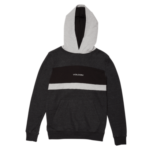 Volcom Youth Jumper Hood Single Stone Division Heather Black [Size: Youth 10/Small]