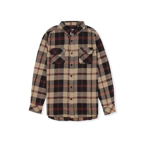 Santa Cruz Flannel Loco Brown Medium [Size: Mens Medium]