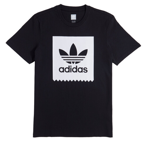 Adidas Tee Solid BB Black/White [Size: Mens Small]