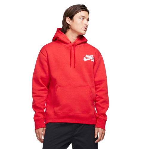 Nike SB Jumper Hood PO Essential Icon Red [Size: Mens Small]