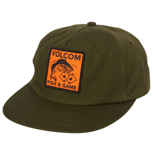 Volcom Hat Fish And Gaming Snapback Military