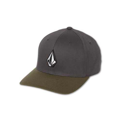 Volcom Hat Full Stone Xfit Castlerock Grey/Green [Size: S-M]