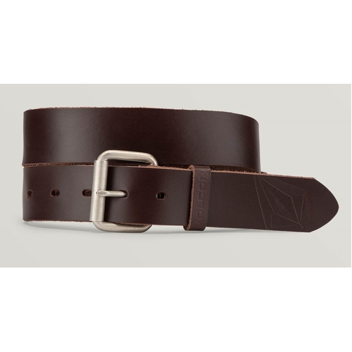 Volcom Belt Straight Leather Brown