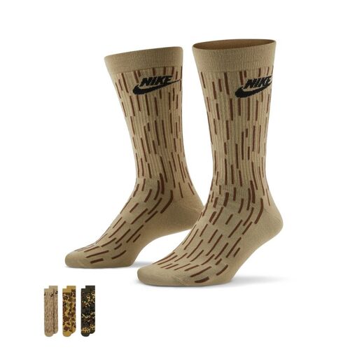 Nike SB Socks Everyday Essential 3pk Multi Camo US 8-12