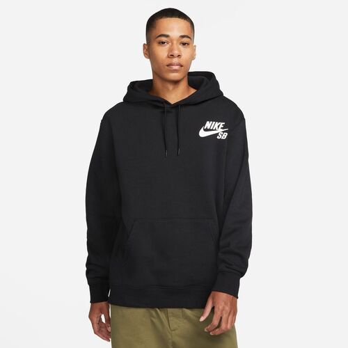 Nike SB Jumper Hood PO Essential Icon Black/White [Size: Mens Small]