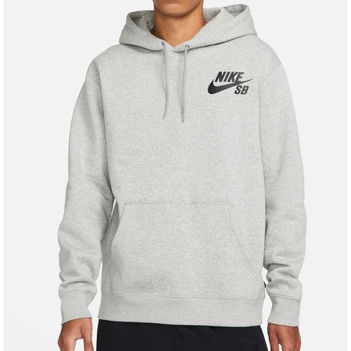 Nike SB Jumper Hood Pull Over Essential Icon Grey [Size: Mens Small]