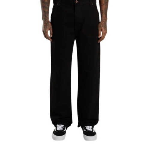 Dickies Pants Thomasville 5 Pocket Denim Rinsed Black [Size: 28 inch Waist] [Colour: Black]