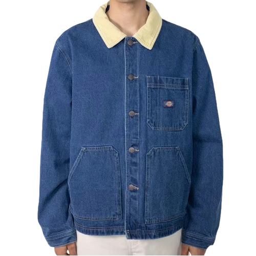 Dickies Jacket Fair Oaks Unlined Denim Stone Washed Indigo [Size: Mens Medium]
